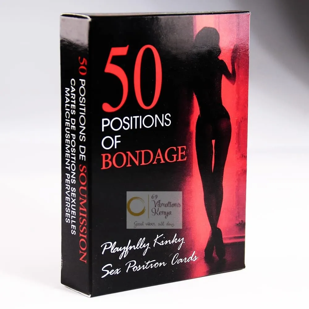 Exciting 50 Positions of Bondage Adult Card Game for Couples