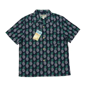 Aloha Pineapple Short Sleeve Shirts with Cuban Collar - Hawaiian Tee Shirts