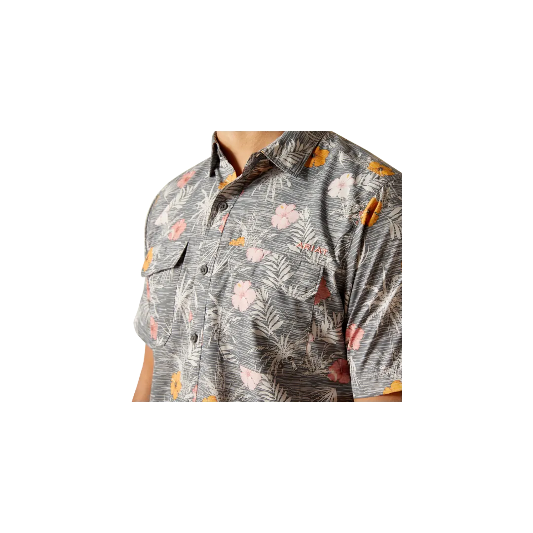 Ariat Men's Venttek Outbound Grey Flowers Shirt