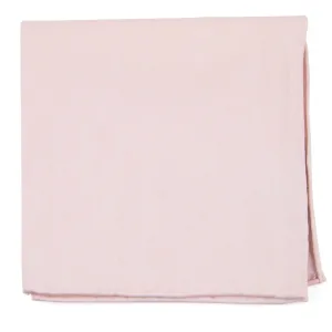 Blush Pink Linen Row Pocket Square