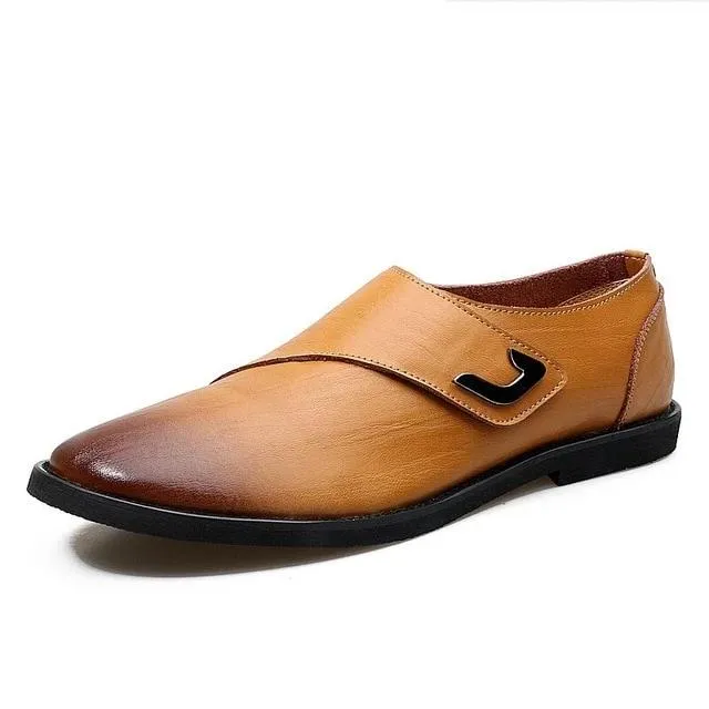 Business Designer Genuine Leather Flat Oxford Shoe