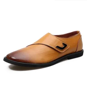 Business Designer Genuine Leather Flat Oxford Shoe