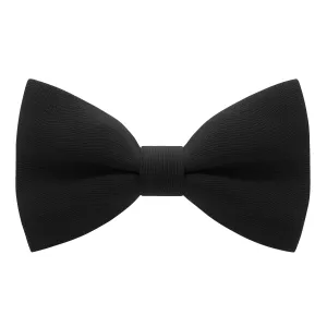 Crape Black Bow Tie