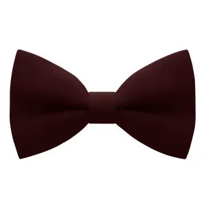 Crape Burgundy Bow Tie