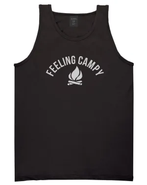 Feeling Campy Camp Fire Outdoor Mens Tank Top Shirt