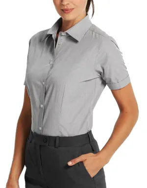 Gloweave Ladies Puppy Tooth Short Sleeve Shirt (1267WS)