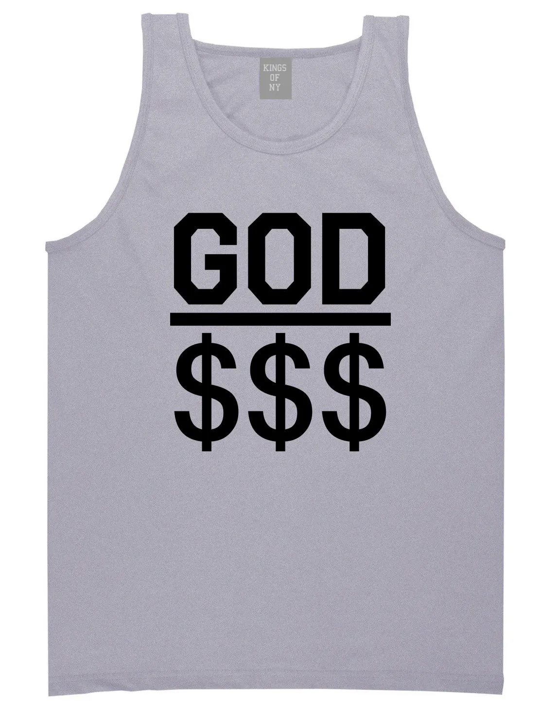 God Over Money Mens Tank Top Shirt