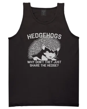 Hedgehog Funny Animal Mens Tank Top Shirt