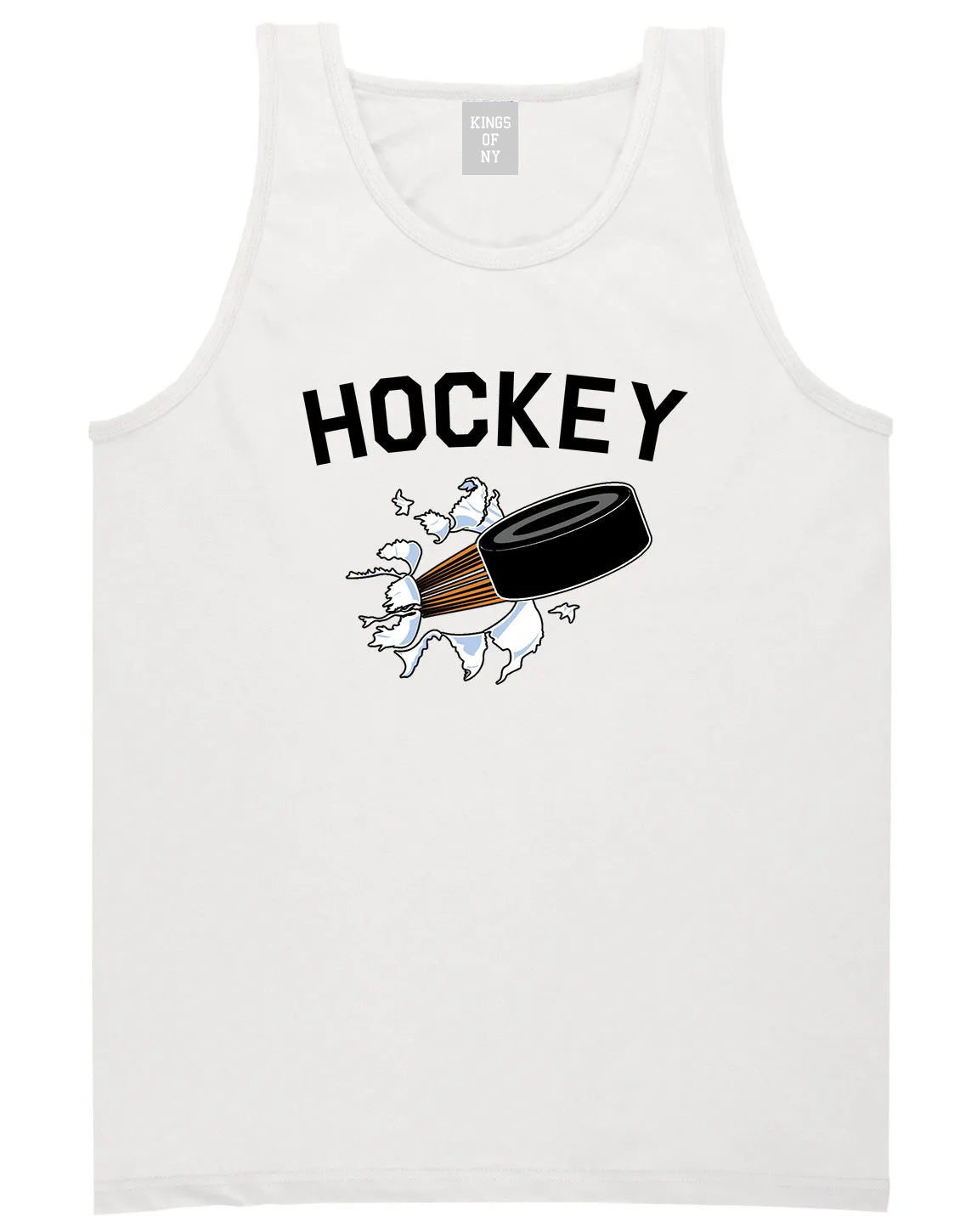 Hockey Goalie Puck Mens Tank Top Shirt