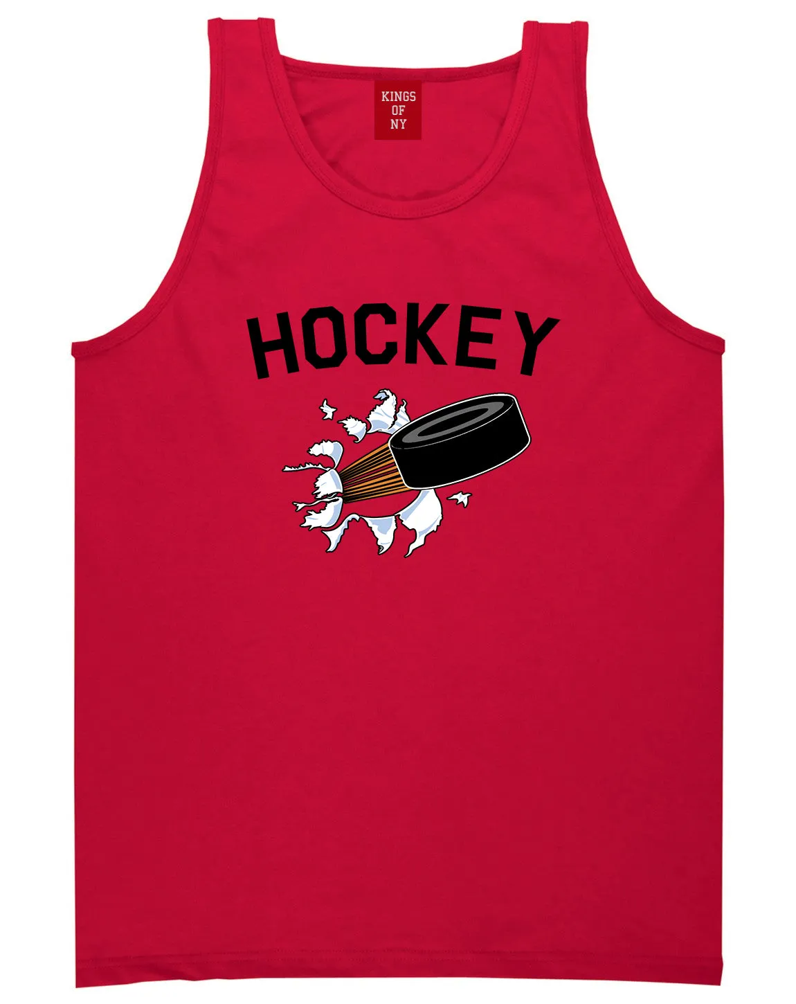 Hockey Goalie Puck Mens Tank Top Shirt