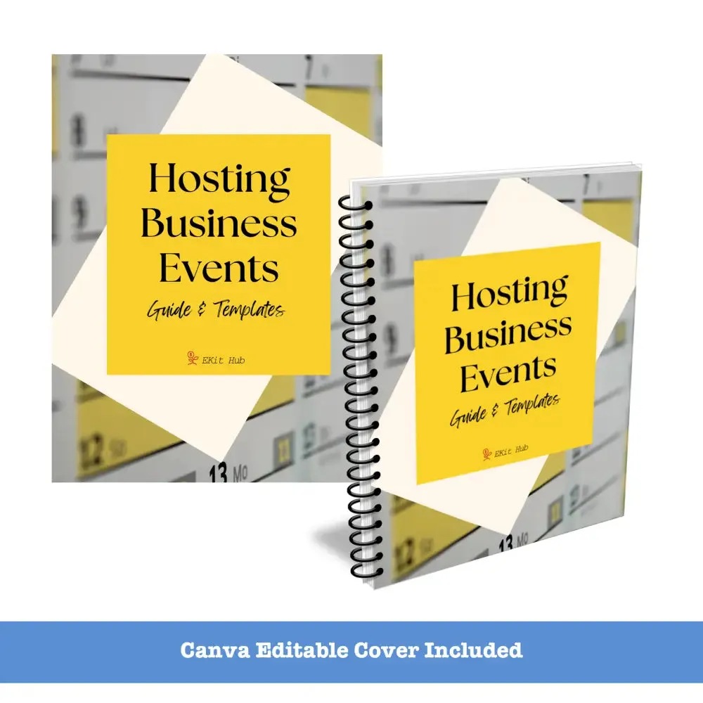 Hosting Business Events Templates    Guide with PLR Rights