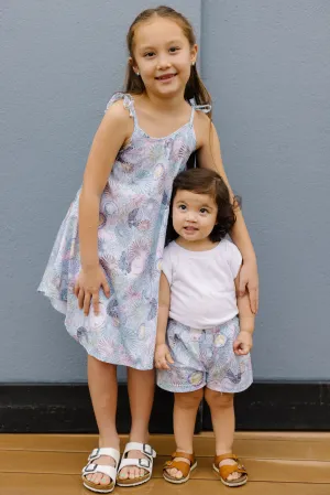 Kūlua ʻOpihi Keiki Tie Dress and Shorties