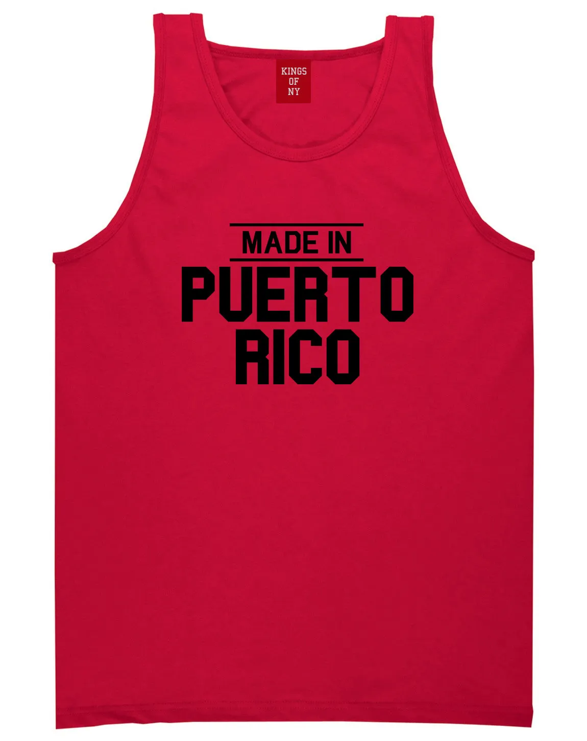 Made In Puerto Rico Mens Tank Top Shirt