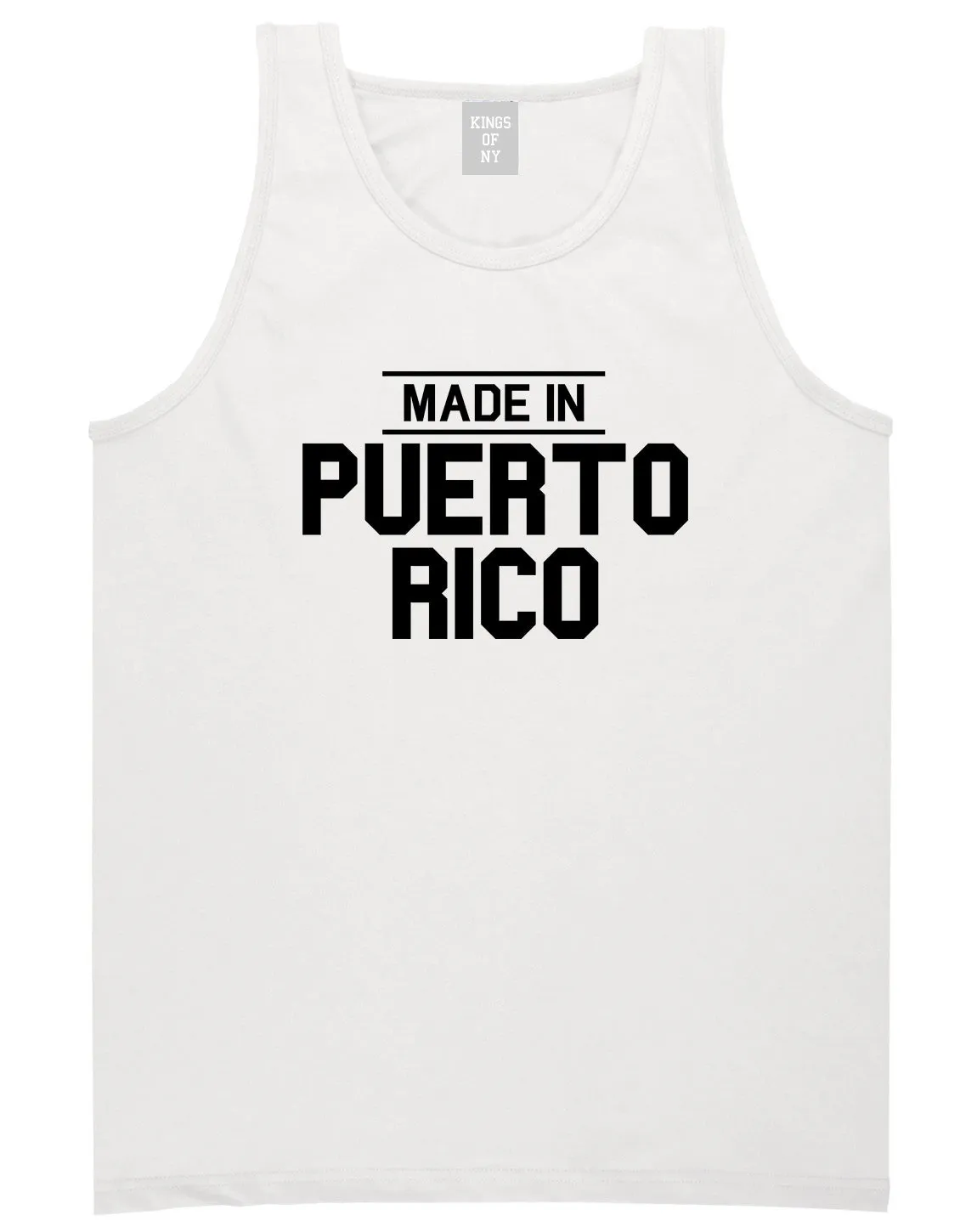 Made In Puerto Rico Mens Tank Top Shirt