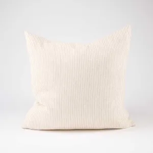 Marina Cushion - Off White w' Natural Stripe