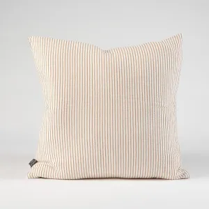 Marina Cushion - Off White w' Nutmeg Stripe