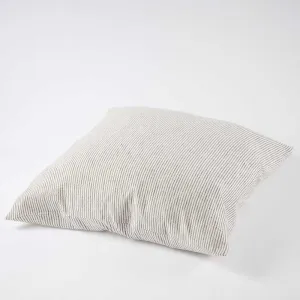 Marina Floor Cushion - Off White w' Ink Stripe