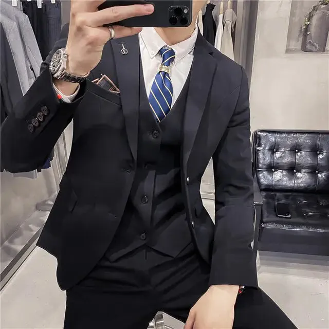 Men's 3 Piece Business Suit