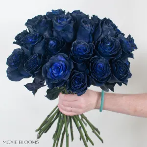 Midnight Navy Novelty Roses