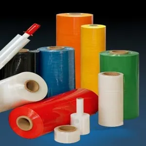 Orange Pipe Handle Stretch Wrap Film - 	20 in x 1000 ft x 80 ga