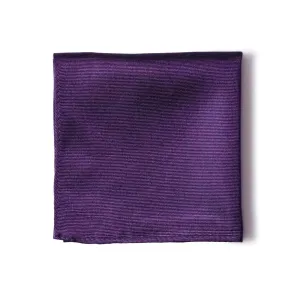 Plum Purple Silk Pocket Square