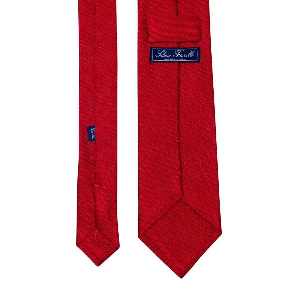 Red Grenadine Silk Tie