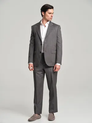 Regular fit Business bird's eye wool suit