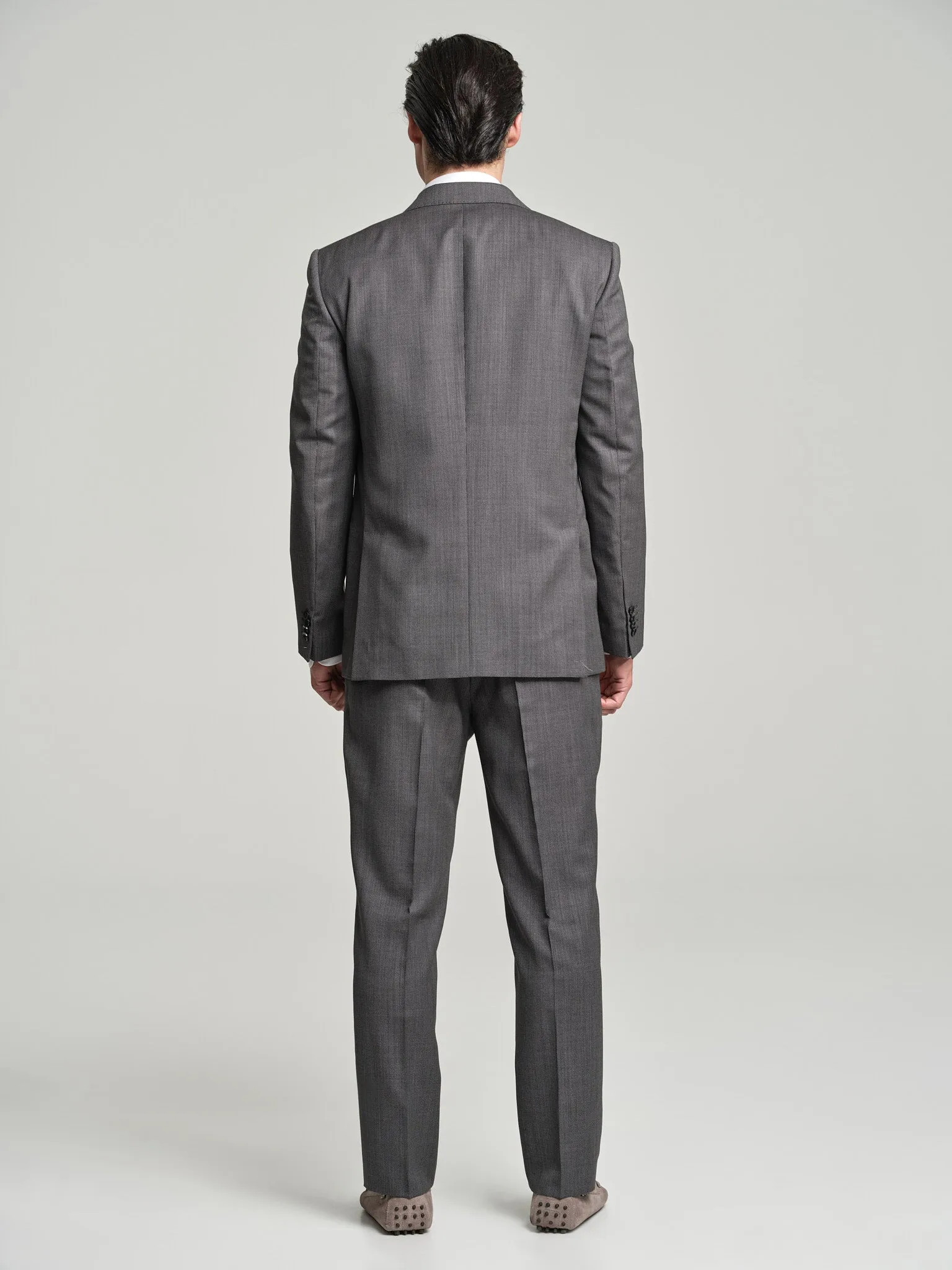 Regular fit Business bird's eye wool suit