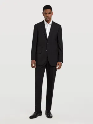 Slim Fit 4 Seasons Plain Wool Suit