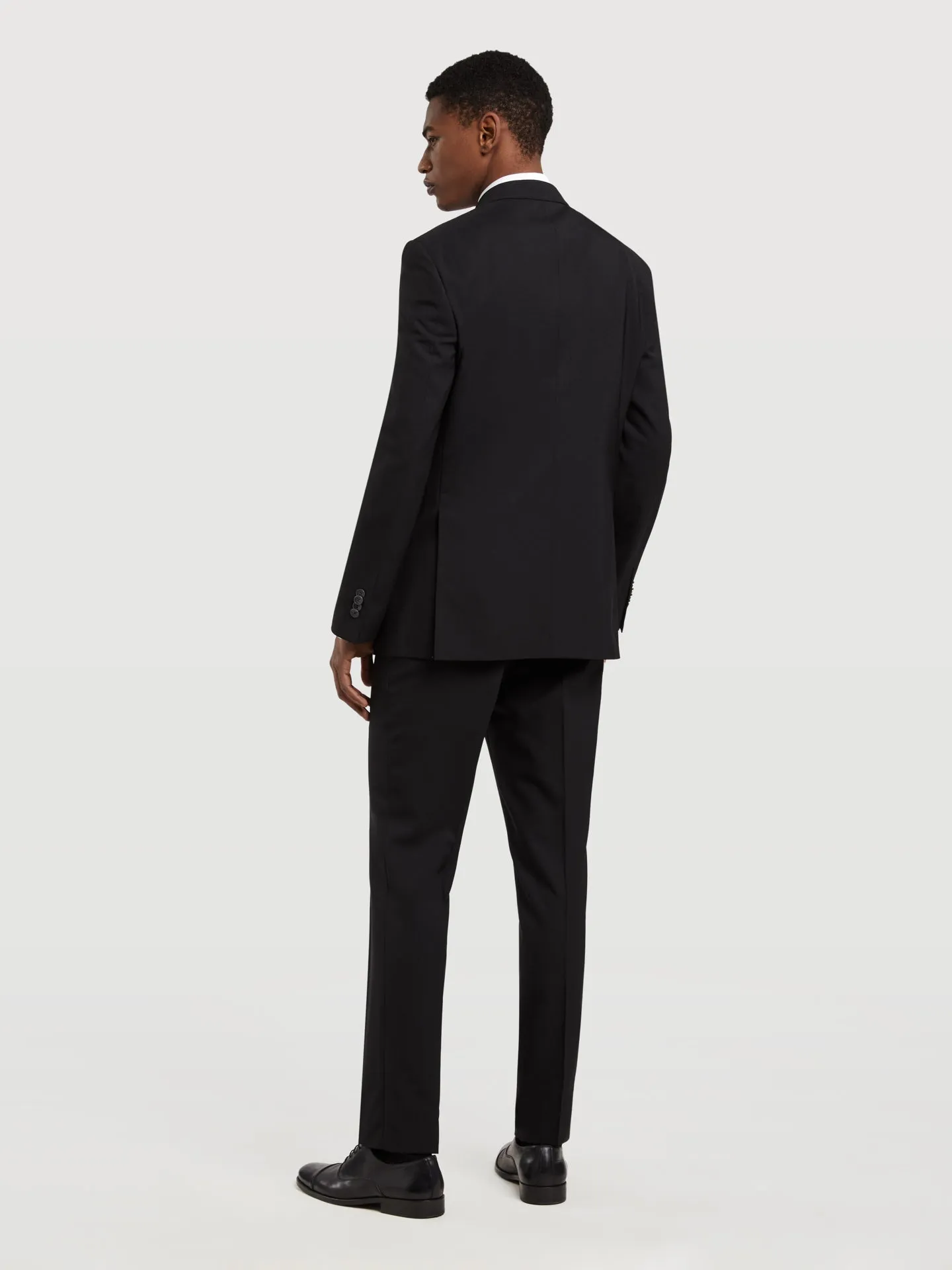 Slim Fit 4 Seasons Plain Wool Suit