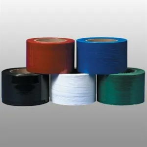 White Narrow Banding Stretch Wrap Film - 	3 in x 1000 ft x 80 ga